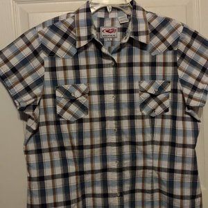 Women's Roper snap blouse